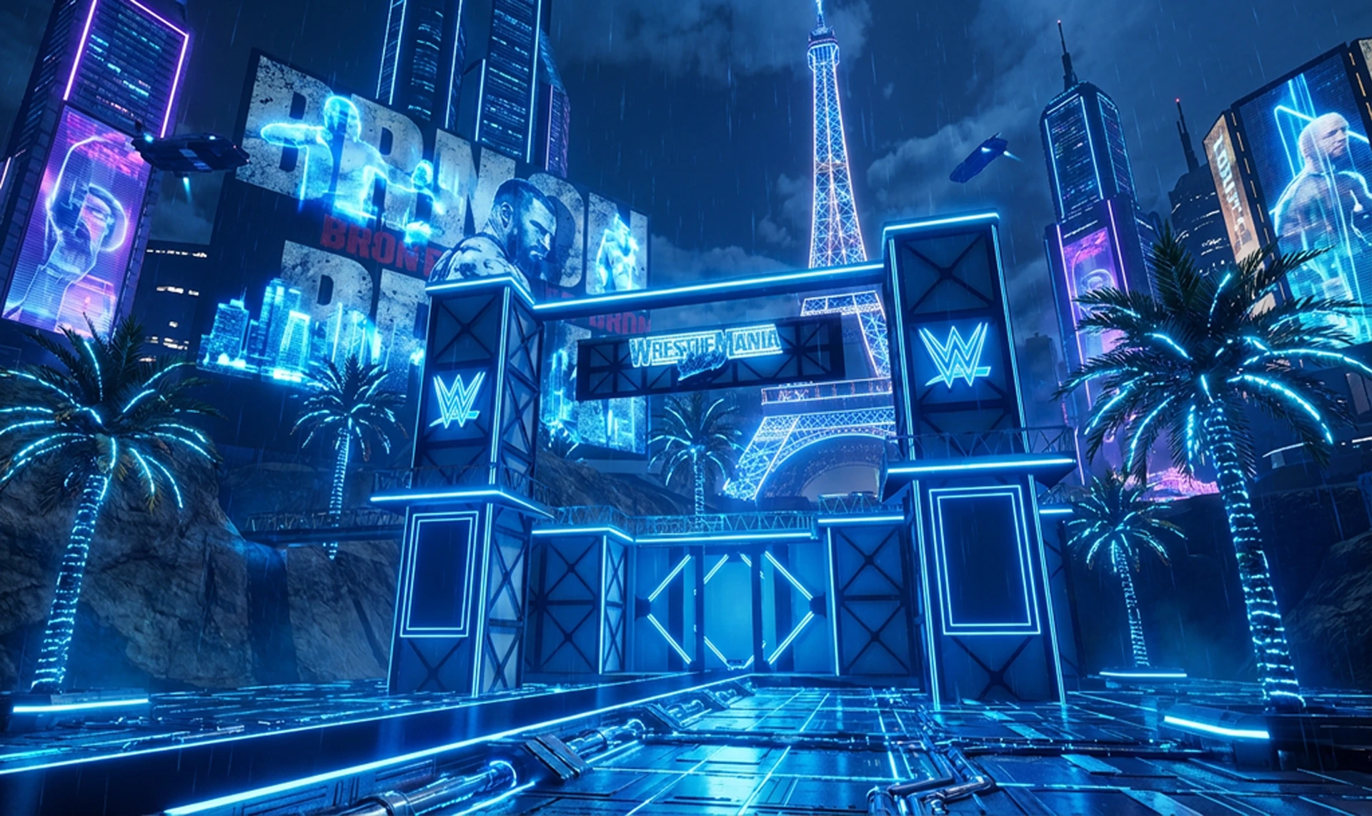 My initial neon concept draft, study 3.